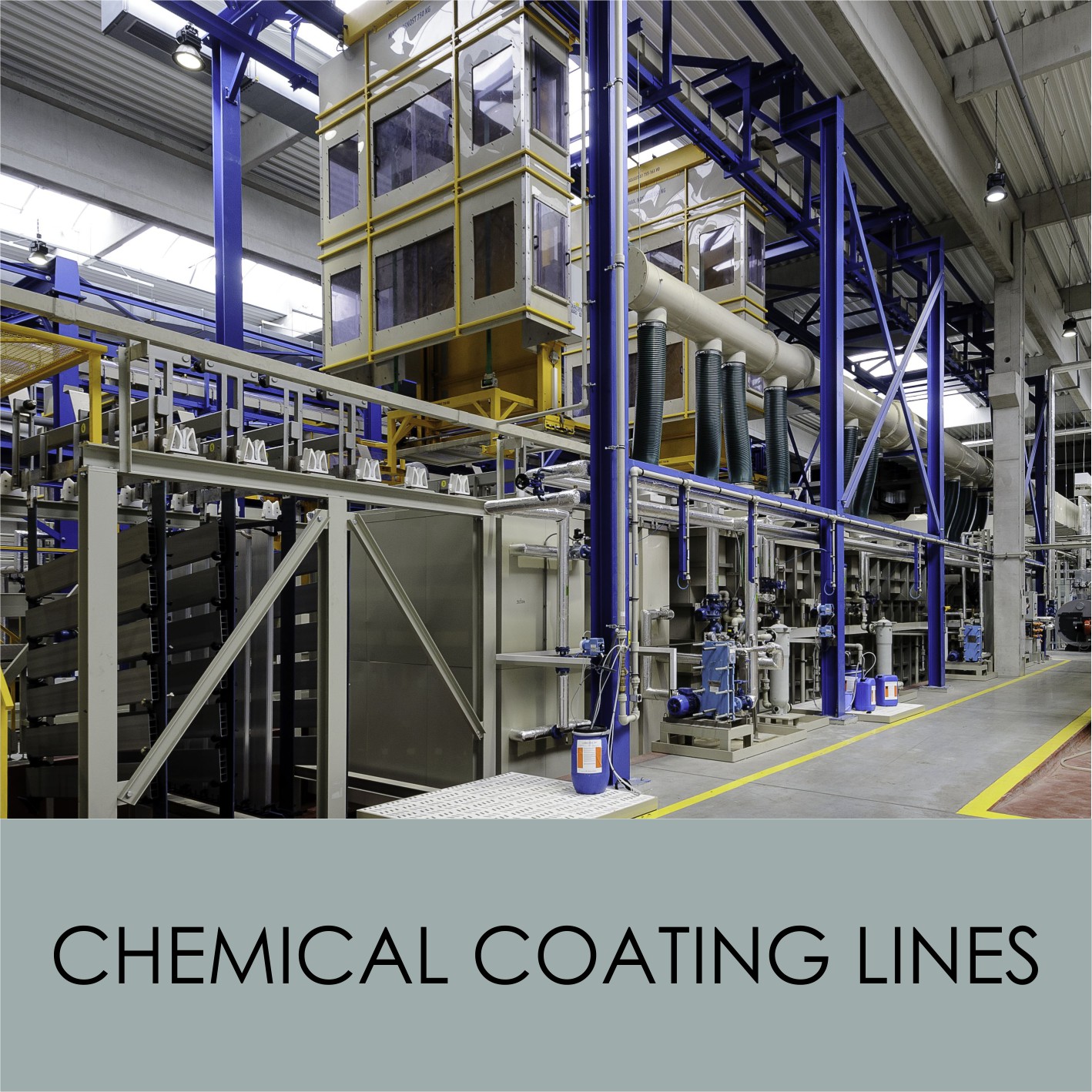 Chemical coating lines